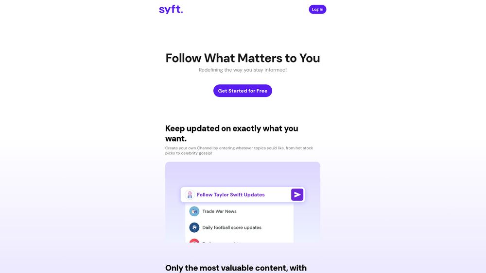 image for Syft AI: Best News Assistant AI Tool