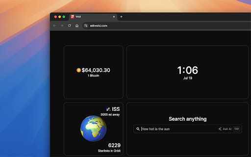 image for Void - The most customizable portal to the web
