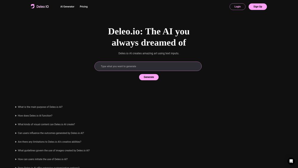 image for Deleo.io AI image Generator