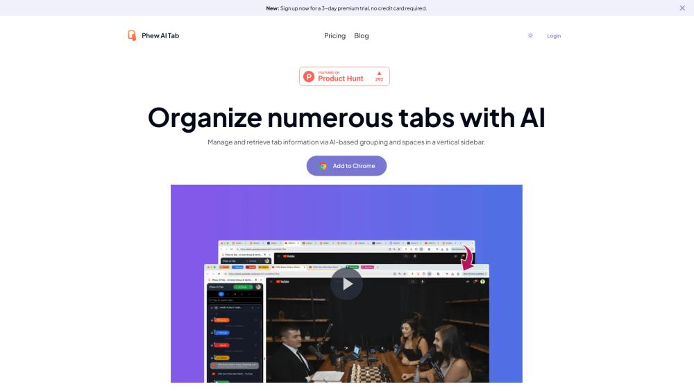 image for Phew AI Tab