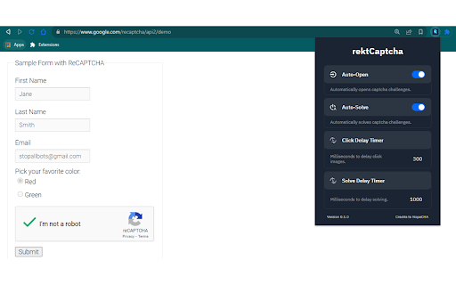 image for rektCaptcha: reCaptcha Solver