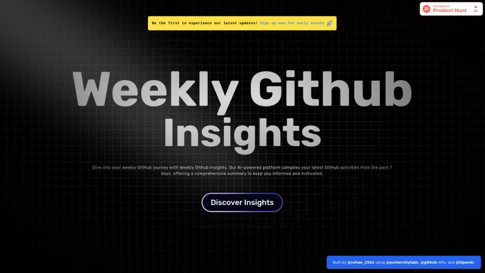 image for Weekly Github