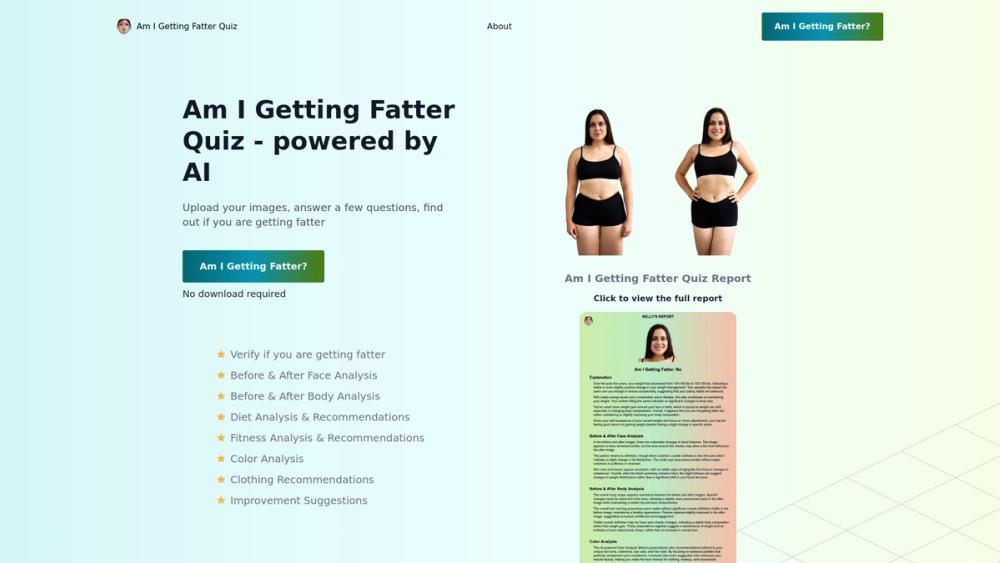 image for Am I Getting Fatter Quiz