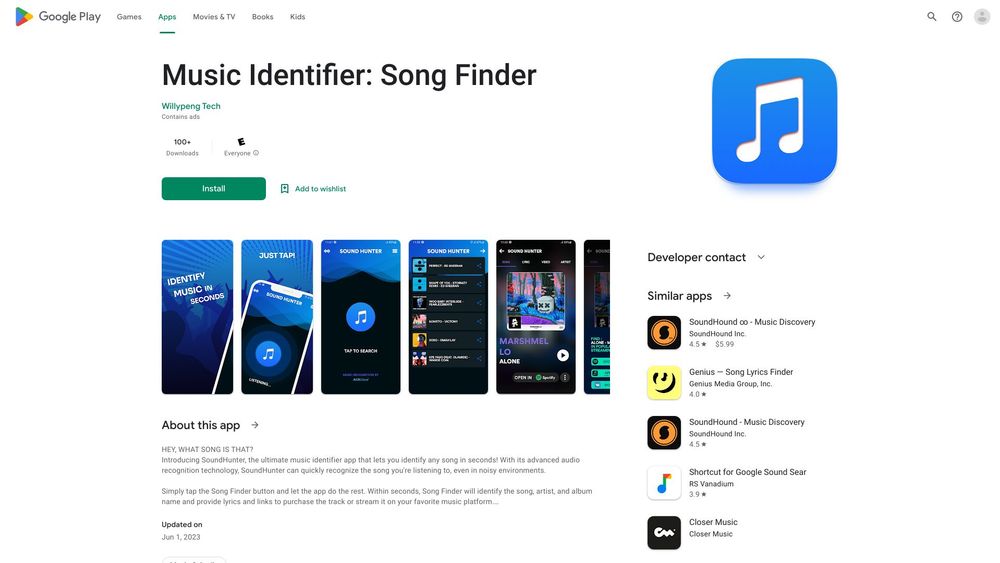 image for Music Identifier: Song Finder