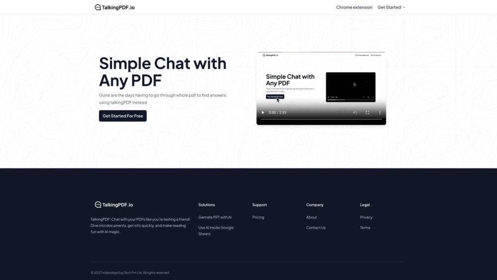 image for TalkingPdf.io - Chat with any PDF