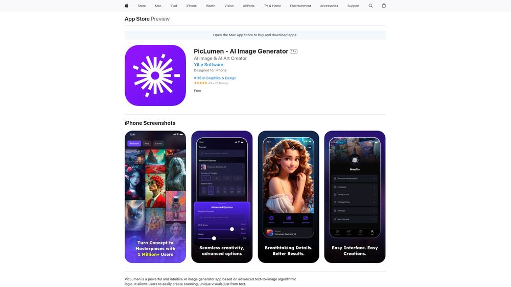 image for PicLumen - AI Image Generator