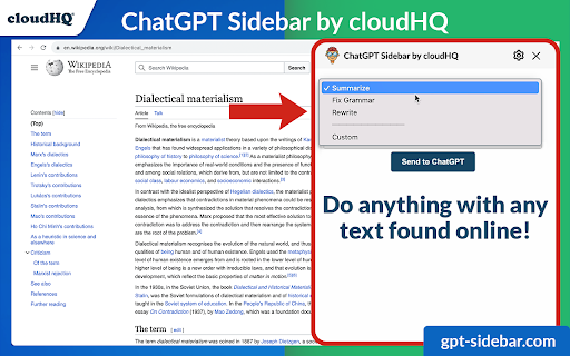image for ChatGPT Sidebar by cloudHQ