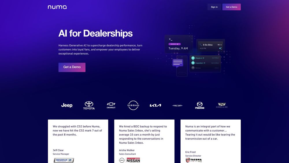 image for Numa | AI for Dealerships