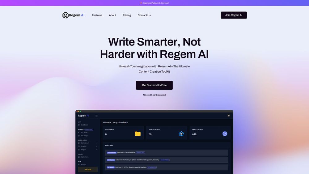 image for Regem AI Platform