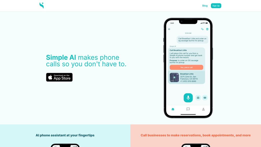 image for Simple AI Phone Assistant