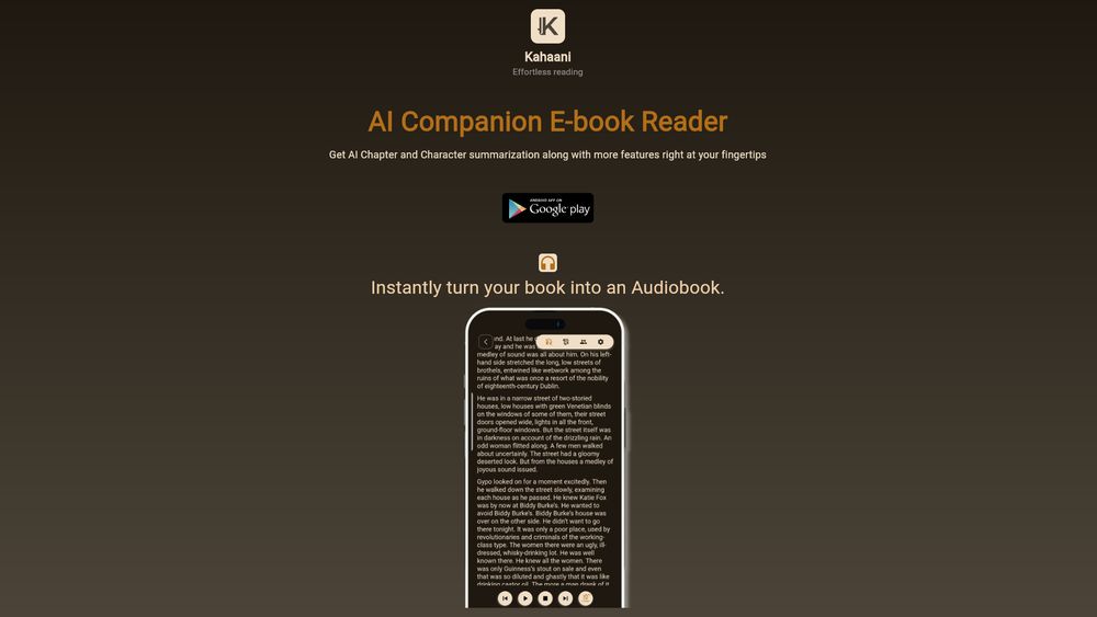 image for Kahaani - AI Powered Book reader