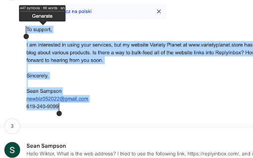 image for ReplyInbox - AI Email Reply Writer Fine-Tuned To Your Product/Service