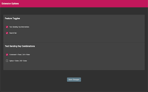 image for ChatGPT Search Bar & Send With Command Enter