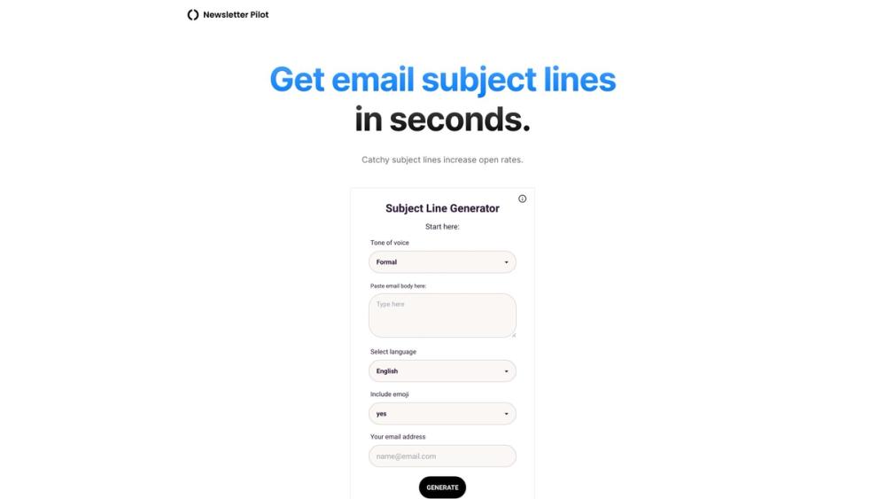 image for Email Subject Line Generator
