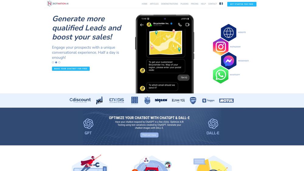 image for Botnation | No. 1 Agency for chatbot creation and development
