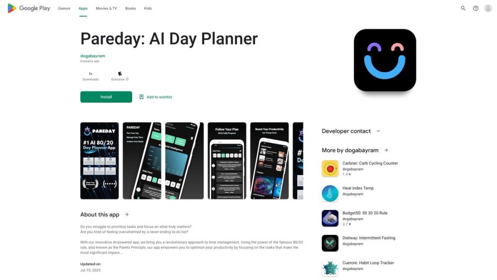 image for Pareday: AI Day Planner