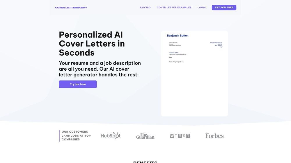 image for Free AI Cover Letter
