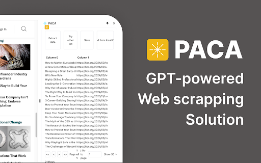 image for PACA: GPT-Powered Web Scraping Tool