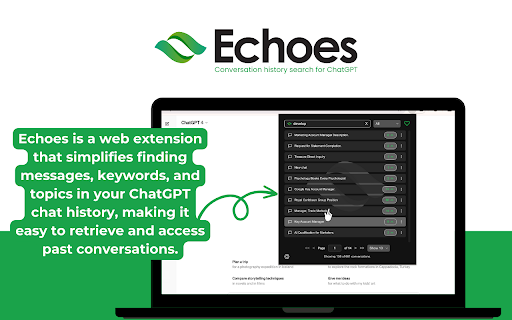 image for ChatGPT Conversation History Search