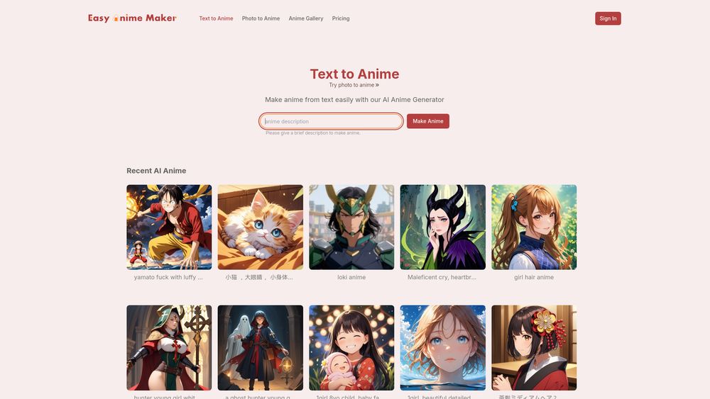image for Easy Anime Maker
