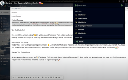 image for OscarAI - Your Personal Writing Copilot