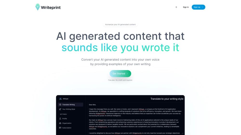 image for Writeprint.ai