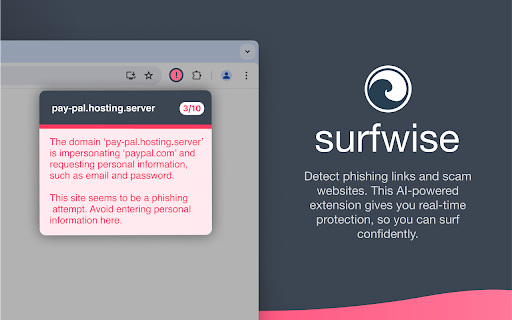image for Surfwise: Check Phishing Links & Validate Website Safety with Real-Time AI