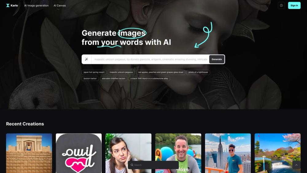 image for Karlo - AI Text-to-image generator