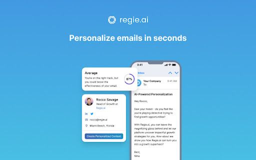 image for Regie.ai | AI Co-Pilot for Sales Emails