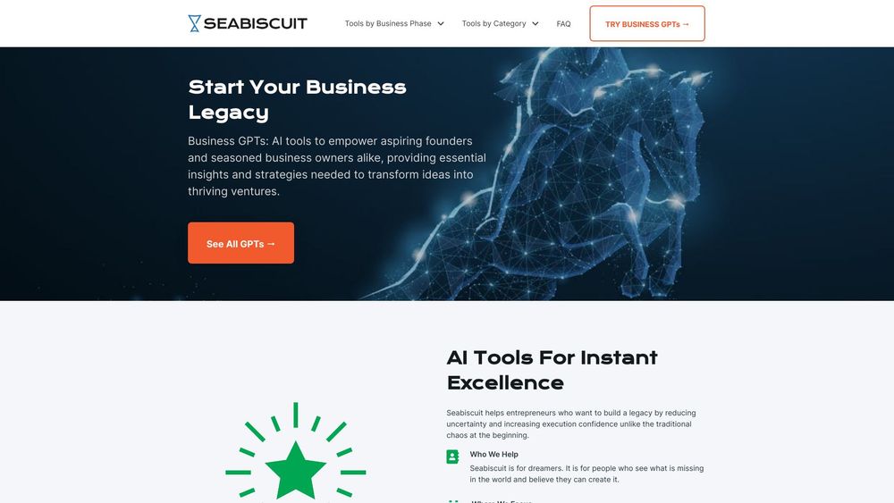 image for Seabiscuit Business GPTs - Start Your Business Legacy