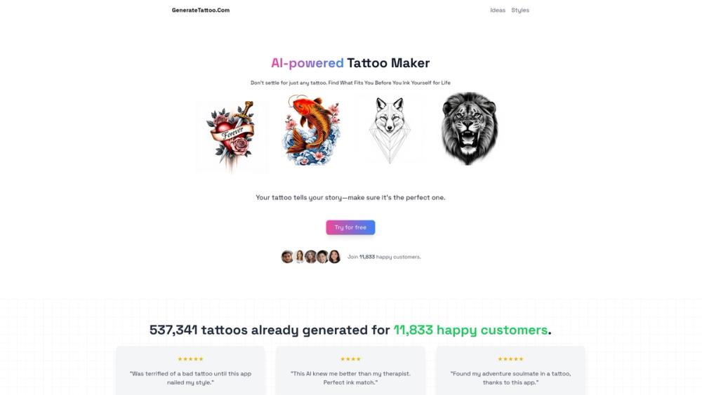 image for generatetattoo.com