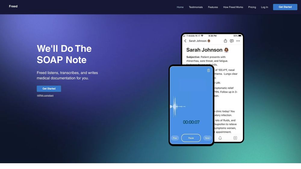 image for Freed AI Medical Scribe