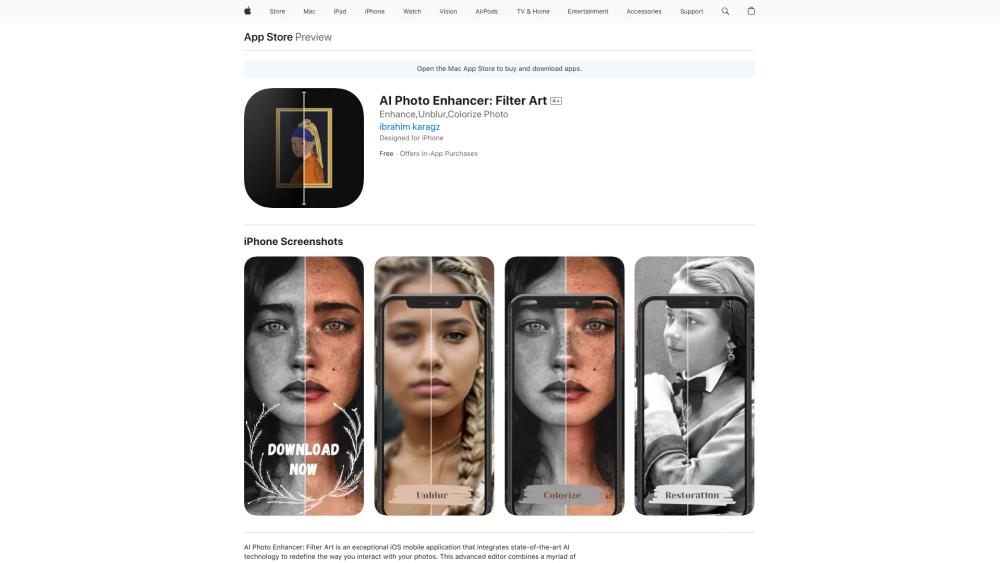 image for AI Photo Enhancer: Filter Art