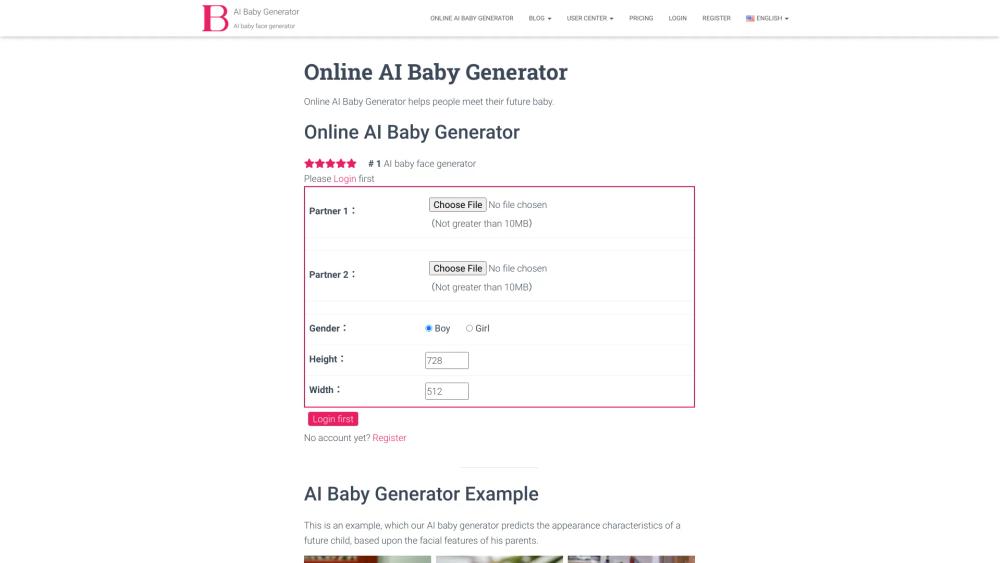 image for Online AI Baby Generator