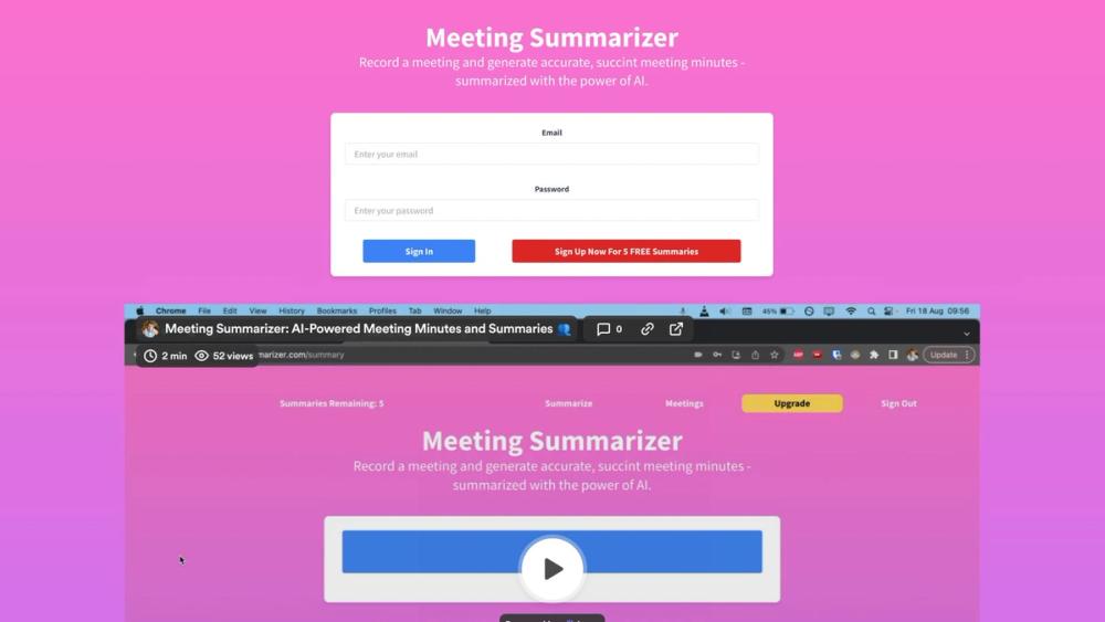 image for AI Meeting Summarizer