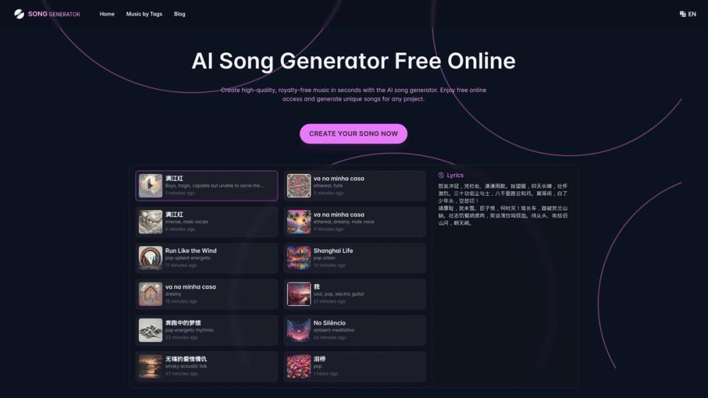 image for SongGenerator.io: AI Music Generator Free Online