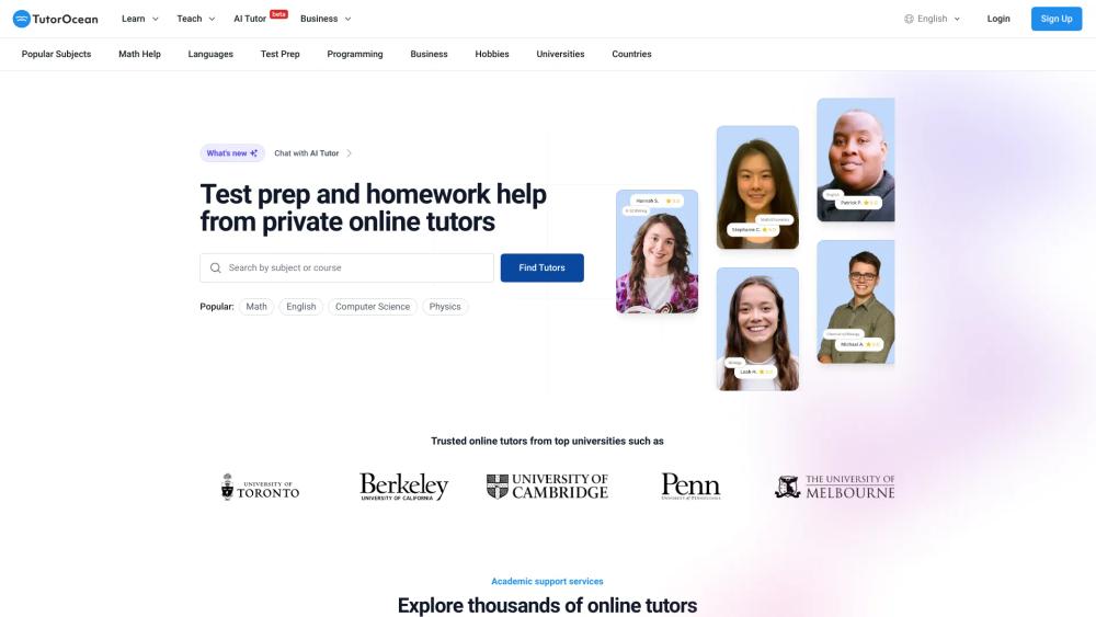 image for tutorocean.com