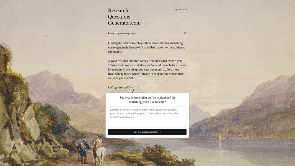 image for Research Topics Generator