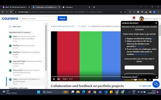 image for Lecture Summary: Youtube, Udemy And Coursera