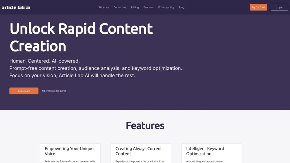 image for Article Lab AI