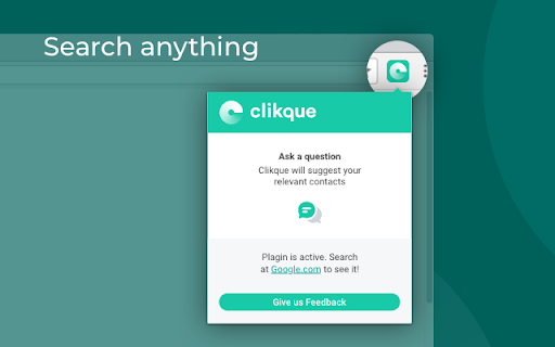 image for Clikque: search Google & your contacts