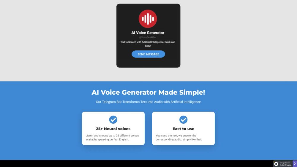 image for AI Voice Generator Bot