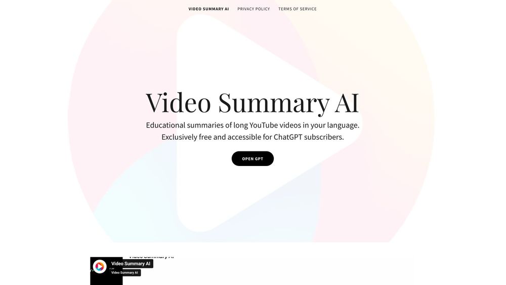 image for Video Summary AI