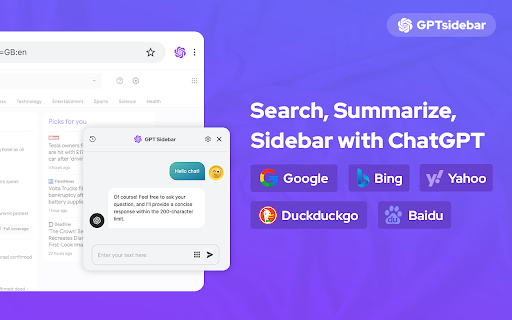 image for GPT Sidebar - Search with ChatGPT