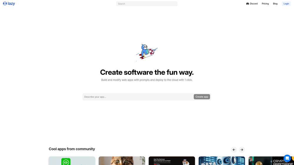 image for Lazy AI - Create software the fun way