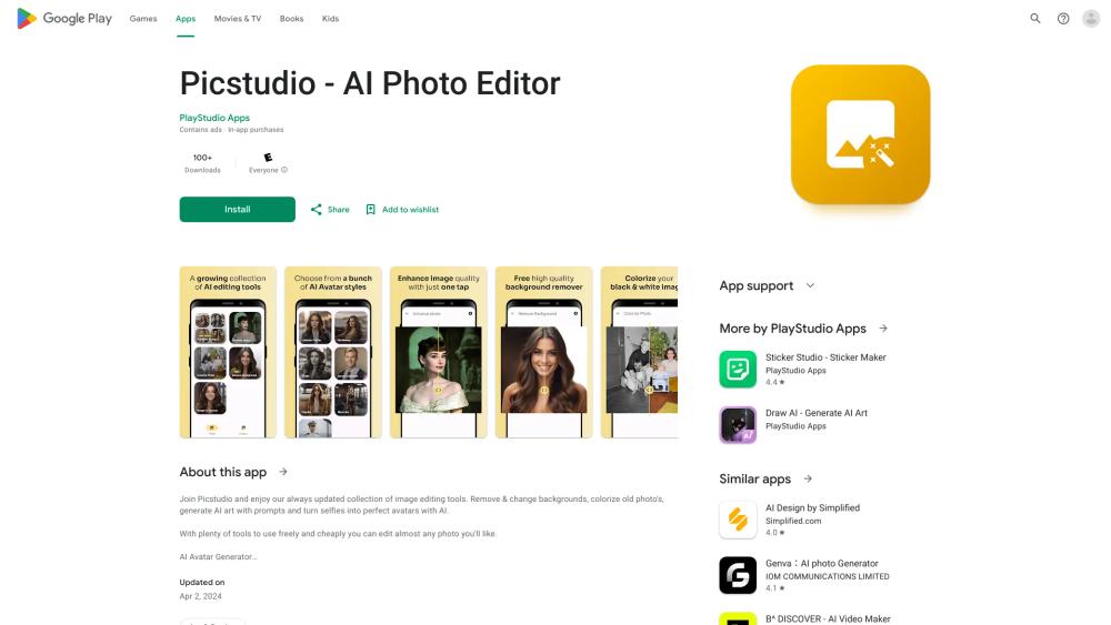 image for Picstudio - AI Photo Editor for Android
