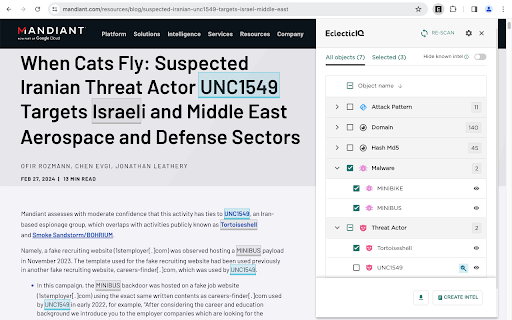image for EclecticIQ Threat Scout