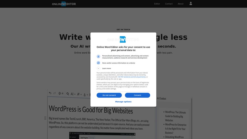 image for online word editor