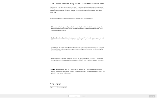 image for YouTube Clickbait Decoder & Video Summarizer