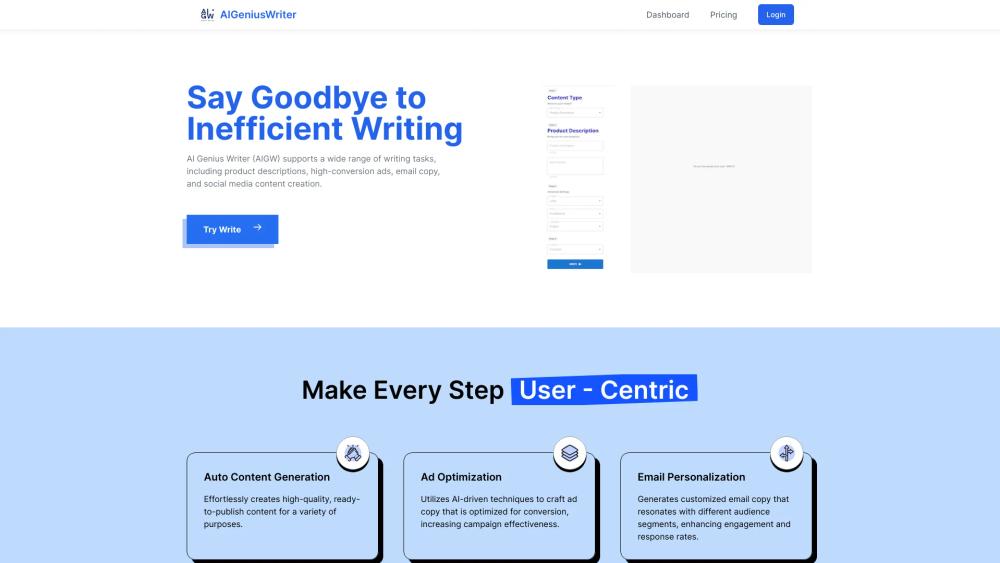 image for AI Genius Writer | Ecommerce writing